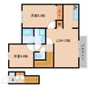 近鉄大阪線（近畿）/二上駅 徒歩5分 2階 築16年 2LDKの間取り
