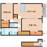 近鉄南大阪線/二上山駅 徒歩2分 2階 築15年 2LDKの間取り