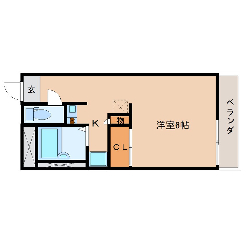 間取図 近鉄大阪線（近畿）/五位堂駅 徒歩5分 3階 築24年