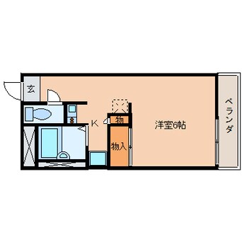 間取図 近鉄大阪線（近畿）/五位堂駅 徒歩8分 3階 築24年