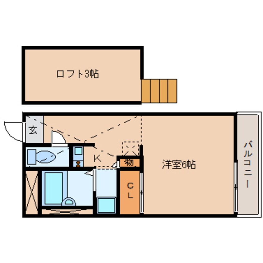 間取図 近鉄大阪線（近畿）/五位堂駅 徒歩8分 1階 築24年