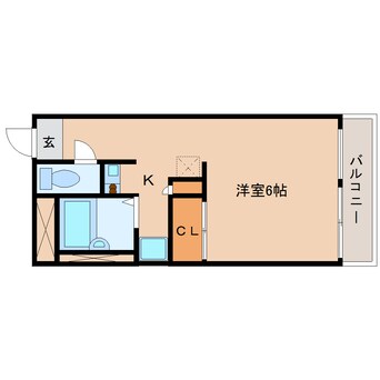 間取図 近鉄大阪線（近畿）/五位堂駅 徒歩8分 3階 築24年