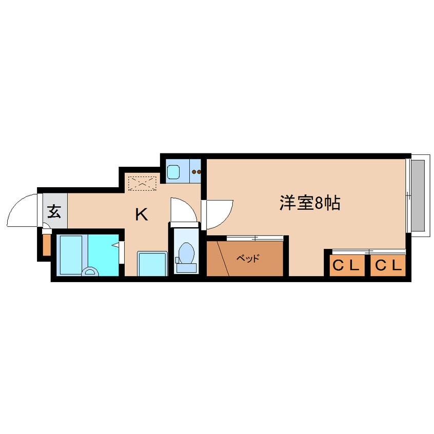 間取図 近鉄大阪線（近畿）/五位堂駅 徒歩11分 1階 築20年