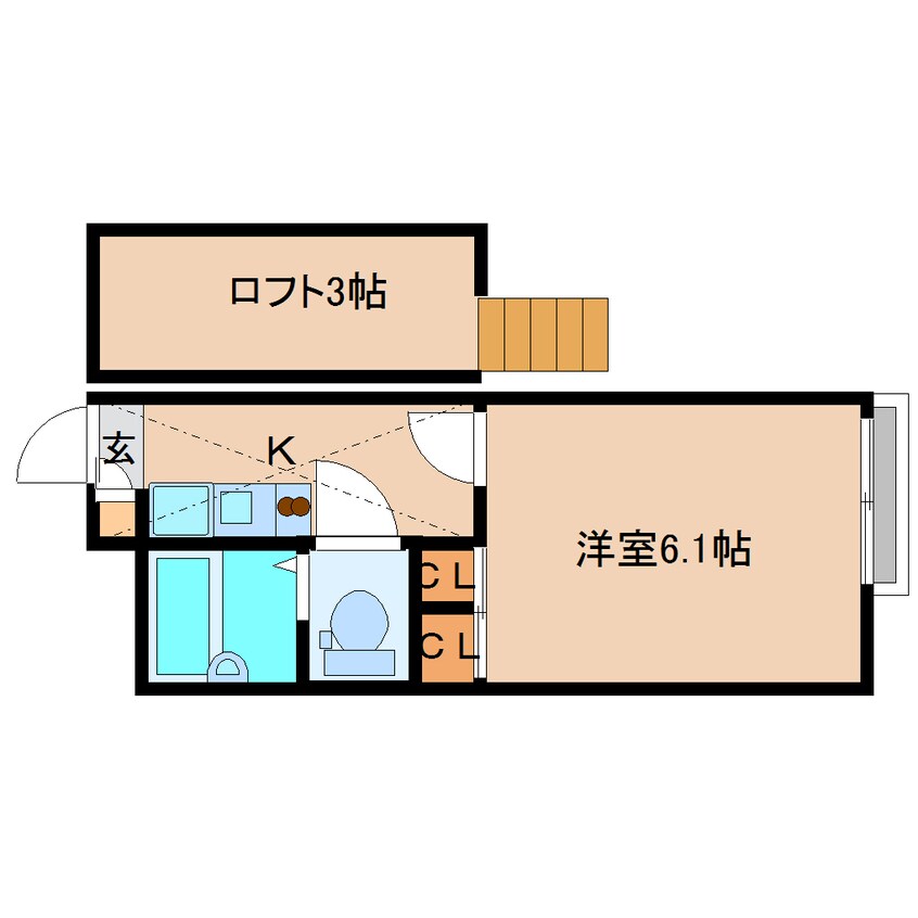 間取図 近鉄大阪線（近畿）/五位堂駅 徒歩13分 1階 築17年