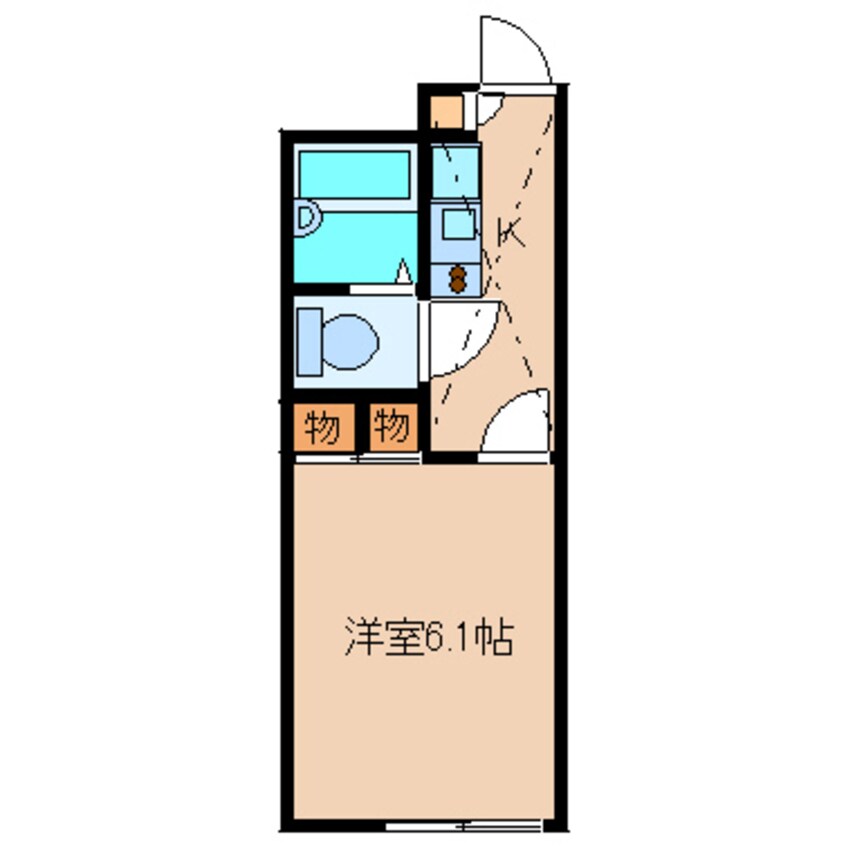 間取図 近鉄大阪線（近畿）/五位堂駅 徒歩13分 2階 築17年