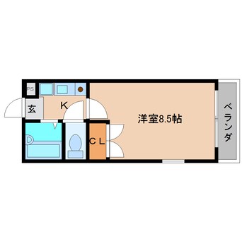 間取図 近鉄大阪線（近畿）/二上駅 徒歩5分 1階 築27年