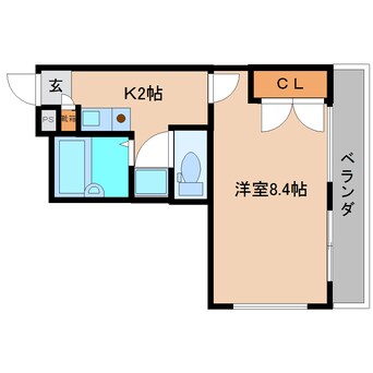 間取図 近鉄大阪線（近畿）/二上駅 徒歩16分 3階 築24年