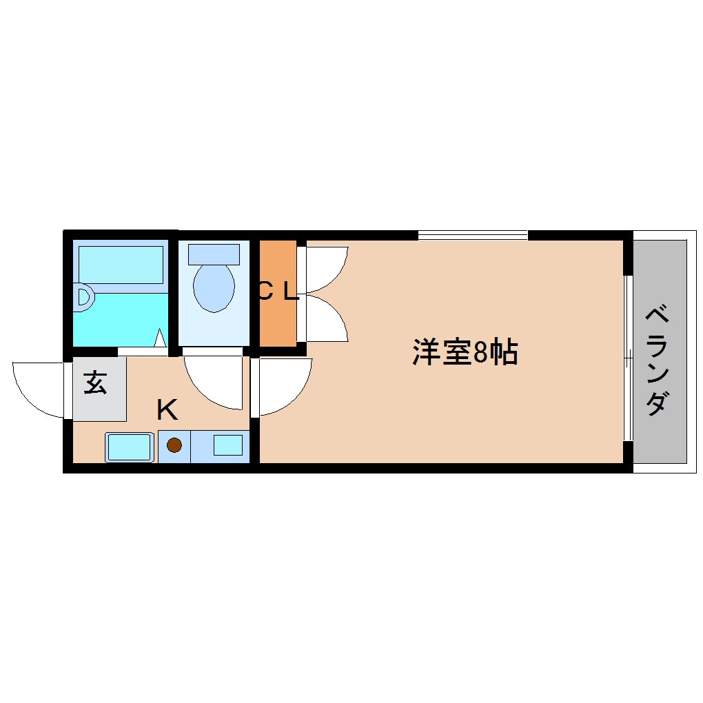 間取り図 近鉄大阪線（近畿）/二上駅 徒歩16分 2階 築24年