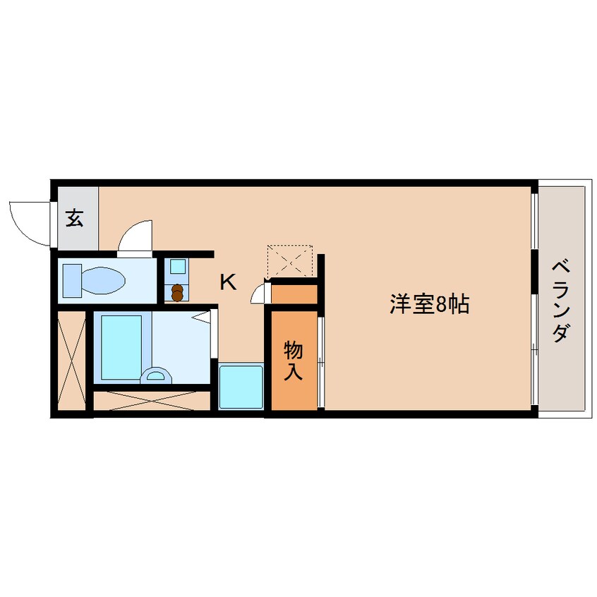 間取図 近鉄大阪線（近畿）/二上駅 徒歩14分 3階 築24年