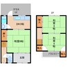 近鉄大阪線（近畿）/近鉄下田駅 徒歩7分 1-2階 築42年 3DKの間取り