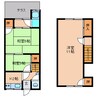 近鉄大阪線（近畿）/二上駅 徒歩10分 1-2階 築36年 3Kの間取り