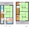 近鉄大阪線（近畿）/近鉄下田駅 徒歩17分 1階 築46年 3Kの間取り