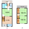 近鉄大阪線（近畿）/近鉄下田駅 徒歩5分 1-2階 築40年 3DKの間取り