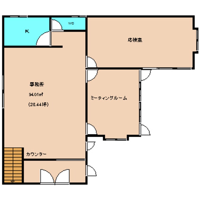 間取図 近鉄大阪線（近畿）/五位堂駅 徒歩7分 1階 築25年