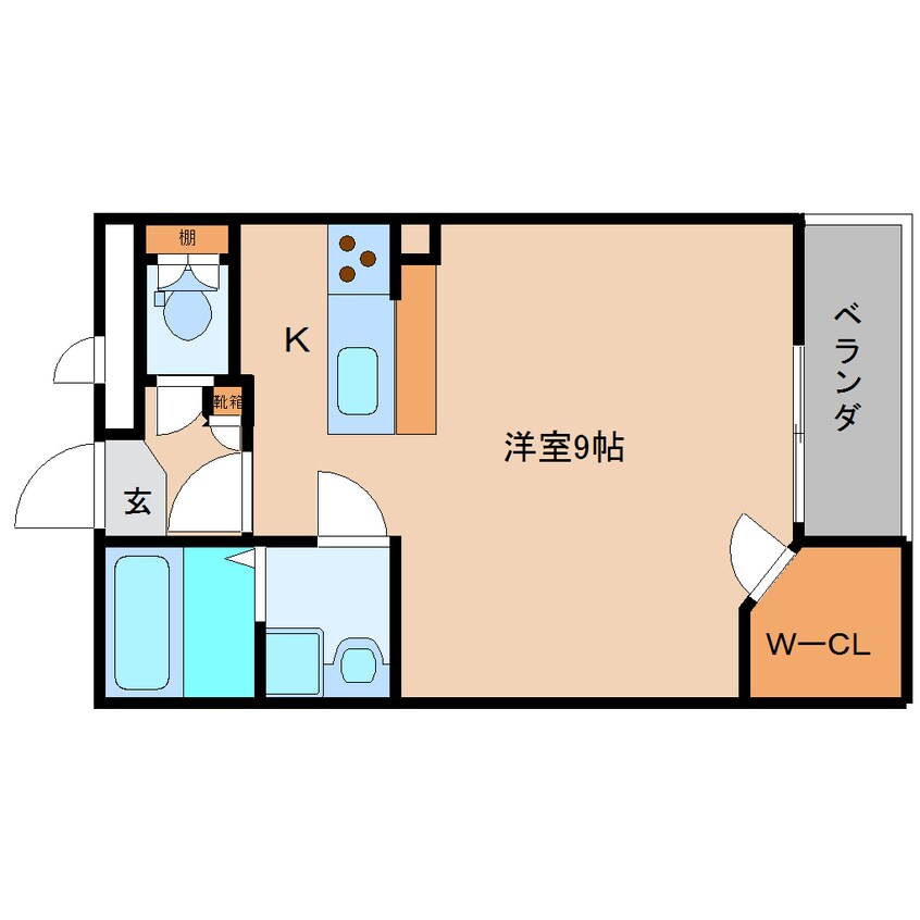 間取図 和歌山線/香芝駅 徒歩16分 3階 築14年