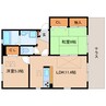 近鉄大阪線（近畿）/二上駅 徒歩14分 1階 築20年 2LDKの間取り