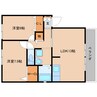 近鉄大阪線（近畿）/五位堂駅 徒歩10分 2階 築24年 2LDKの間取り