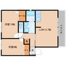 近鉄大阪線（近畿）/五位堂駅 徒歩10分 2階 築23年 2LDKの間取り