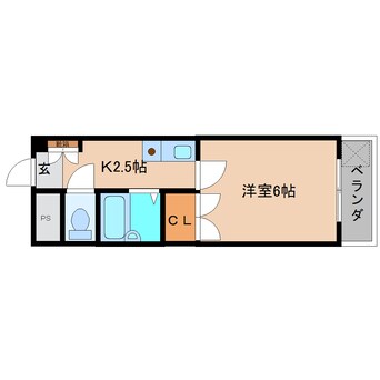 間取図 近鉄大阪線（近畿）/近鉄下田駅 徒歩7分 3階 築34年