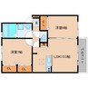 近鉄大阪線（近畿）/五位堂駅 徒歩21分 1階 築14年 2LDKの間取り