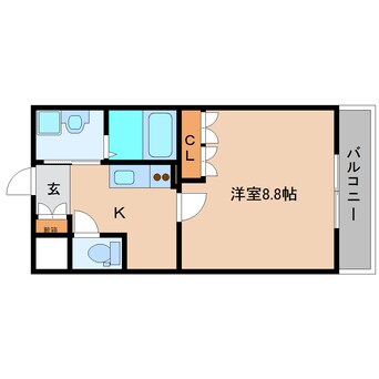 間取図 近鉄大阪線（近畿）/五位堂駅 バス6分馬見南６丁目下車:停歩4分 2階 築15年