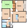 近鉄大阪線（近畿）/五位堂駅 徒歩12分 2階 築33年 3LDKの間取り