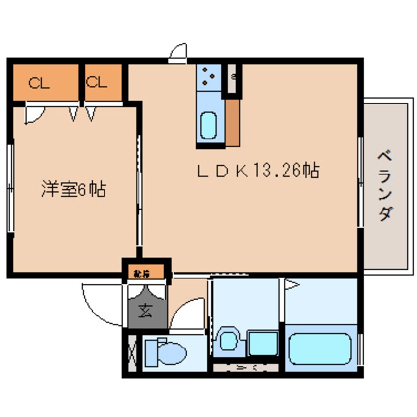 間取図 近鉄南大阪線/当麻寺駅 徒歩1分 2階 築9年