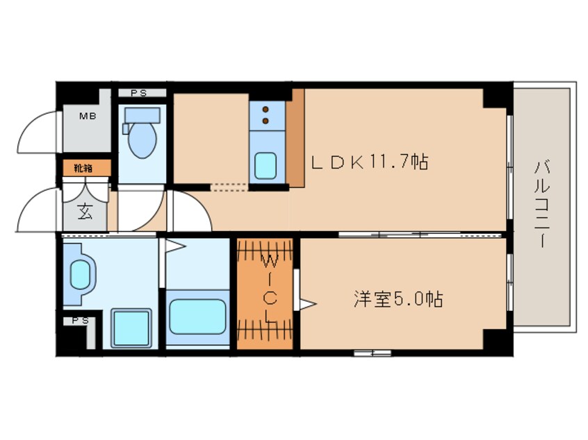 間取図 近鉄大阪線（近畿）/二上駅 徒歩1分 6階 築8年