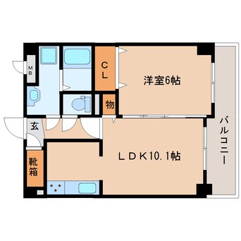 間取図 近鉄大阪線（近畿）/五位堂駅 徒歩2分 1階 築8年