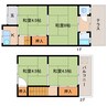 近鉄大阪線（近畿）/近鉄下田駅 徒歩6分 1-2階 築50年 4Kの間取り