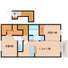 近鉄南大阪線/当麻寺駅 徒歩3分 2階 築9年 2LDK+Sの間取り