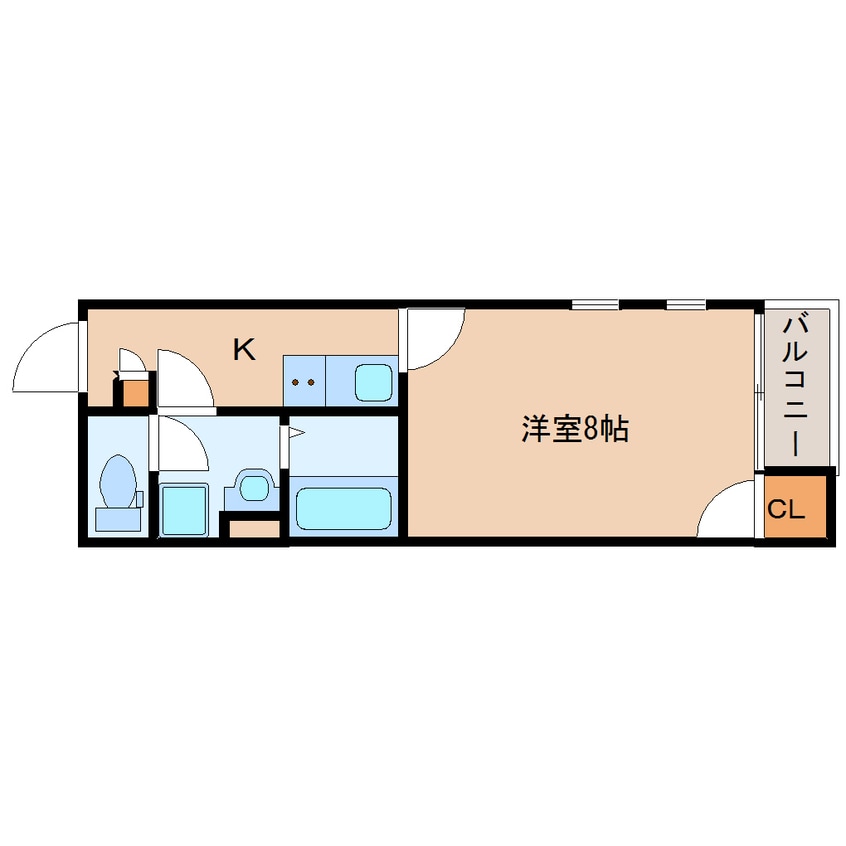 間取図 近鉄大阪線（近畿）/五位堂駅 徒歩6分 2階 築8年
