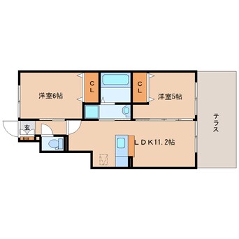 間取図 和歌山線/志都美駅 徒歩17分 1階 築13年