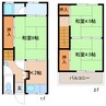 近鉄大阪線（近畿）/二上駅 徒歩16分 1-2階 築51年 3Kの間取り