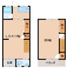 近鉄大阪線（近畿）/近鉄下田駅 徒歩4分 1-2階 築52年 1LDKの間取り