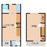 近鉄大阪線（近畿）/近鉄下田駅 徒歩4分 1-2階 築52年 2LDKの間取り