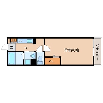 間取図 近鉄大阪線（近畿）/五位堂駅 徒歩10分 3階 築3年