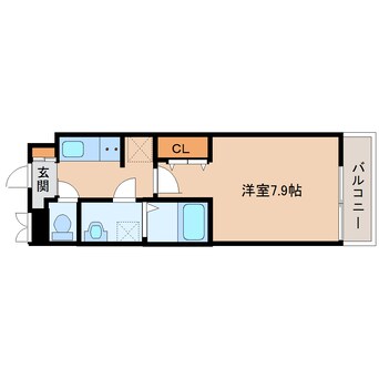 間取図 近鉄大阪線（近畿）/近鉄下田駅 徒歩14分 2階 築3年