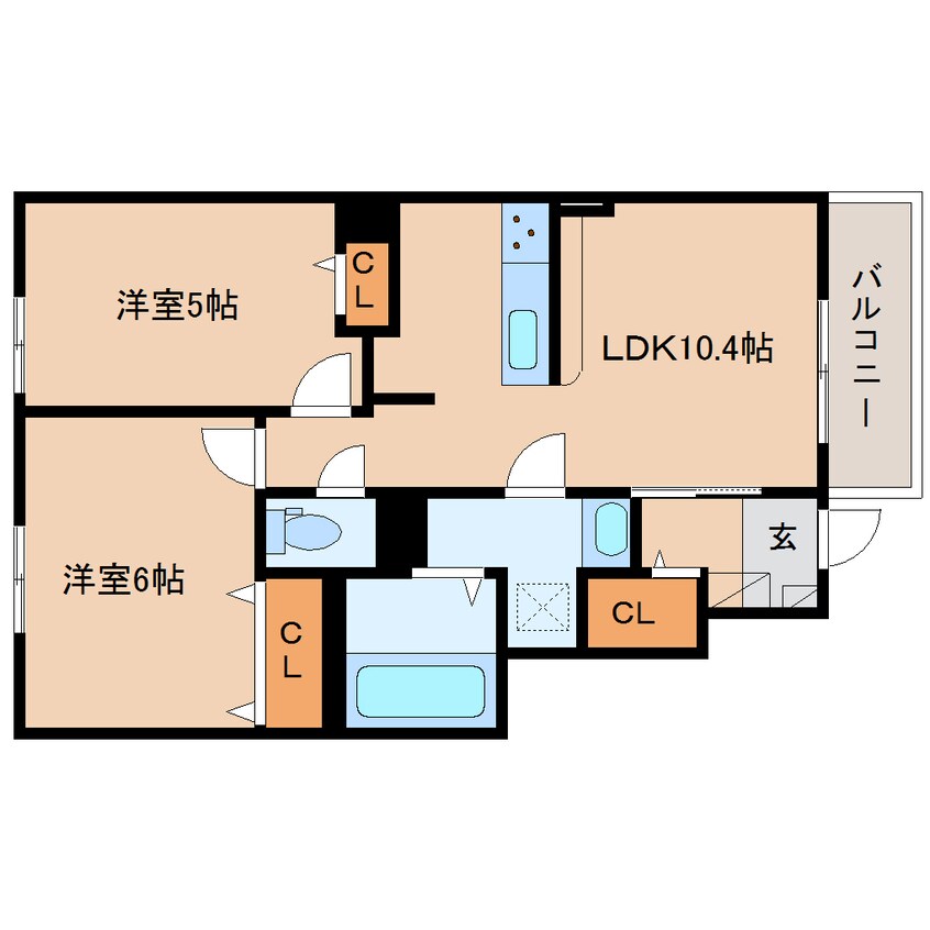 間取図 近鉄大阪線（近畿）/五位堂駅 徒歩10分 1階 築1年