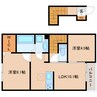近鉄大阪線（近畿）/近鉄下田駅 徒歩9分 2階 築3年 2LDKの間取り