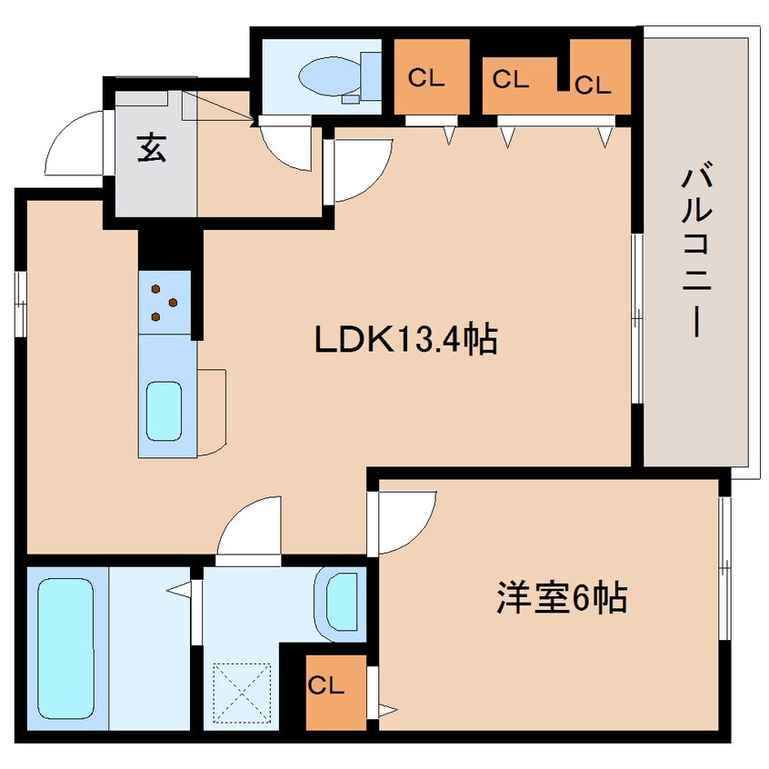 間取図 近鉄南大阪線/当麻寺駅 徒歩17分 1階 築1年