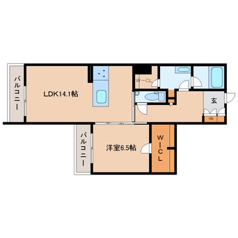 間取図 近鉄大阪線（近畿）/五位堂駅 徒歩7分 2階 建築中