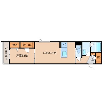 間取図 近鉄大阪線（近畿）/五位堂駅 徒歩7分 3階 建築中