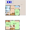 近鉄大阪線（近畿）/五位堂駅 徒歩13分 1-2階 築39年 3LDKの間取り