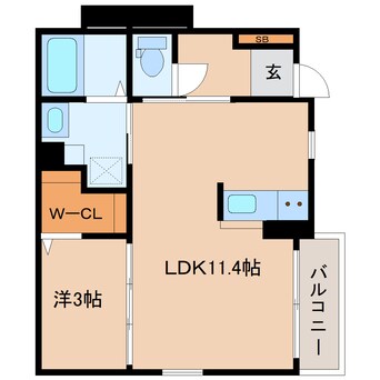 間取図 近鉄大阪線（近畿）/五位堂駅 徒歩23分 1階 1年未満