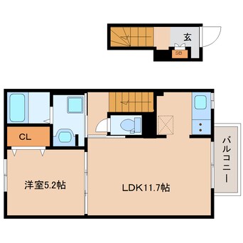 間取図 和歌山線/志都美駅 徒歩8分 2階 建築中