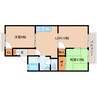 近鉄橿原線/九条駅 徒歩5分 2階 築38年 2LDKの間取り