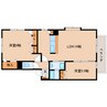 近鉄橿原線/近鉄郡山駅 バス:15分:停歩2分 2階 築25年 2LDKの間取り