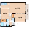 近鉄橿原線/筒井駅 徒歩11分 3階 築26年 2LDKの間取り