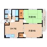 大和路線・関西本線/大和小泉駅 徒歩16分 2階 築29年 2DKの間取り